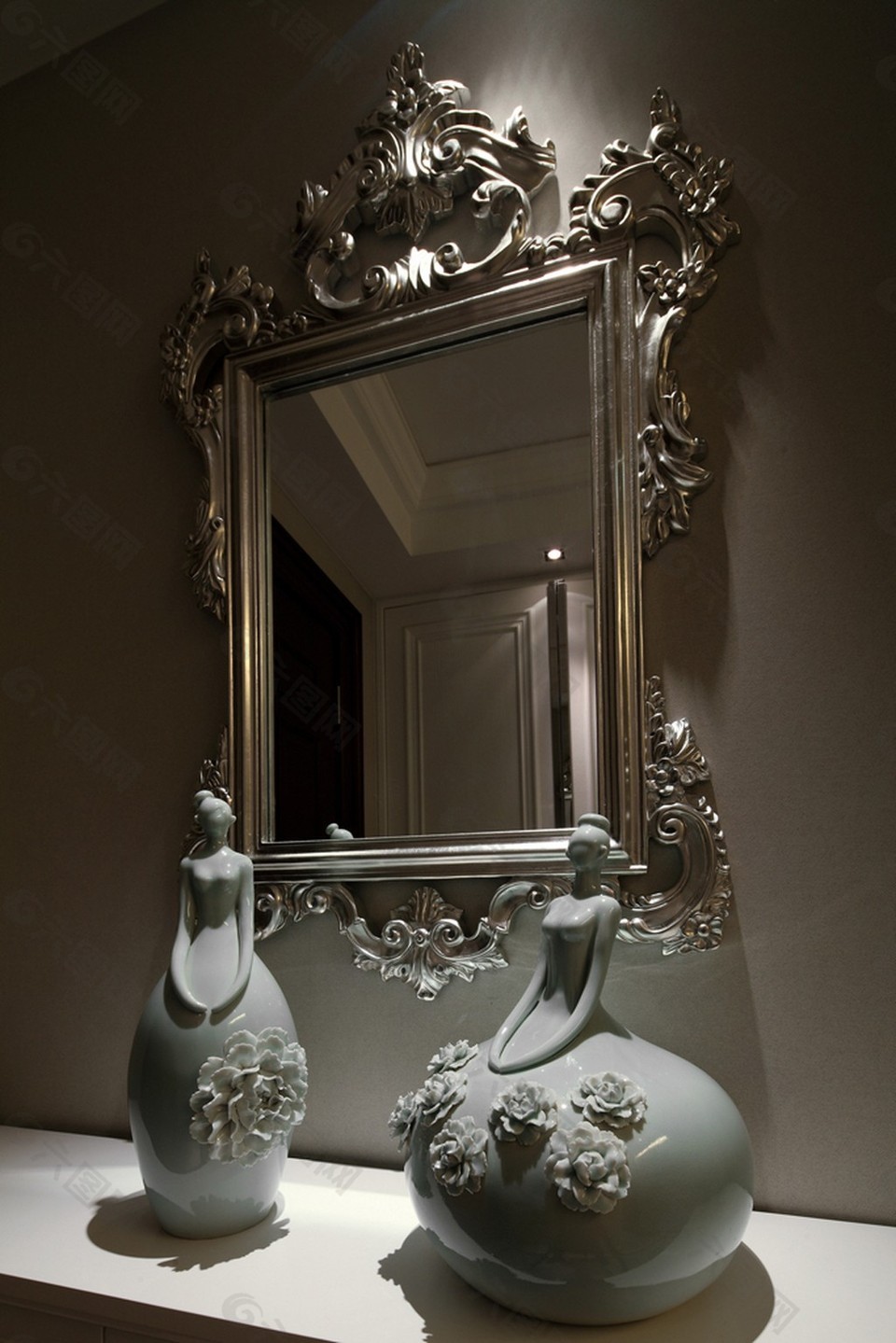 欧式室内摆件镜子设计图