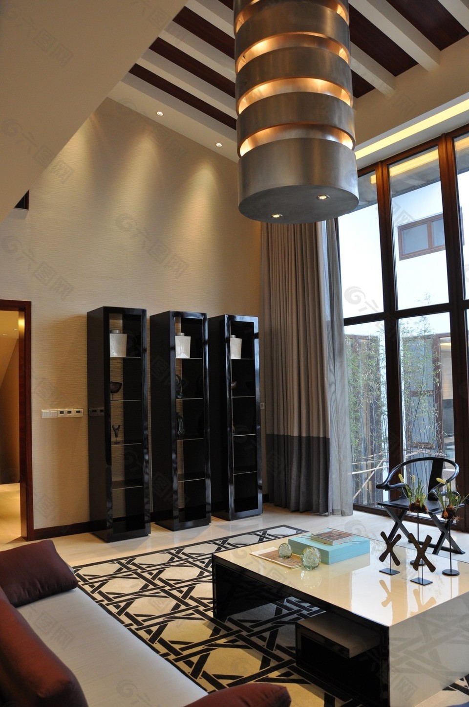 豪华客厅软装效果图