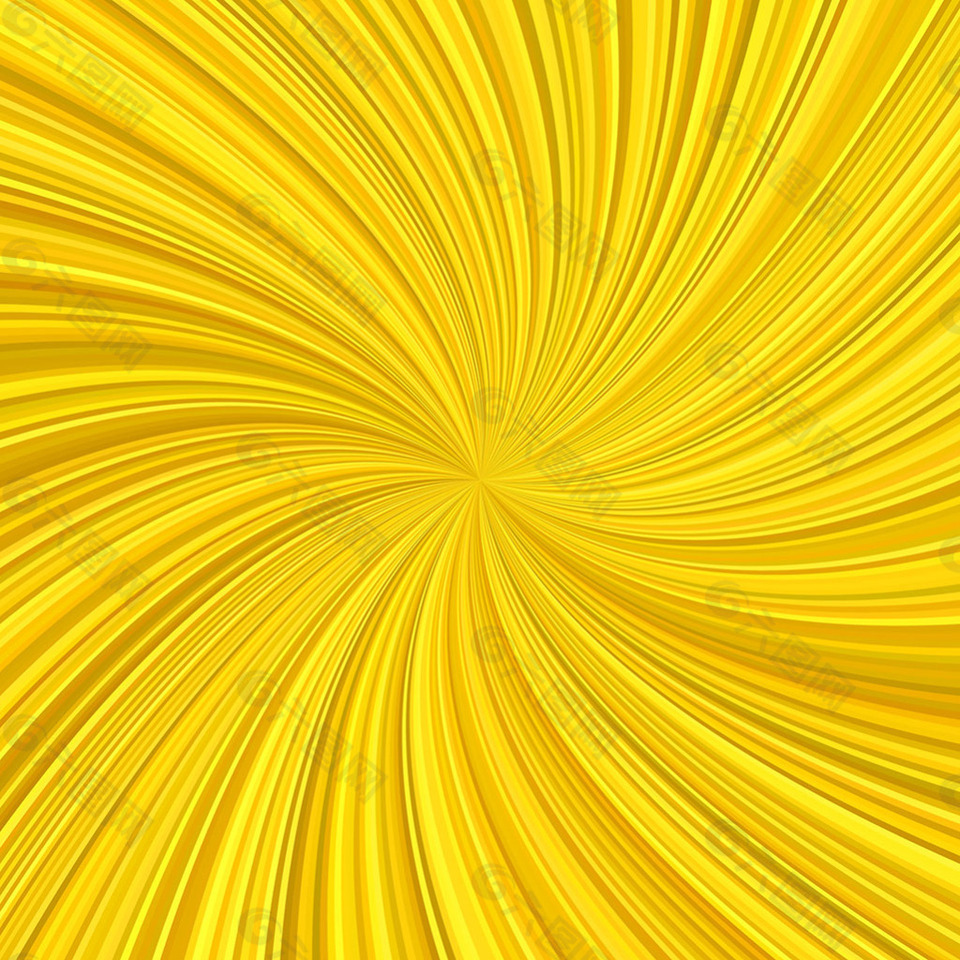 黄色螺旋线条背景