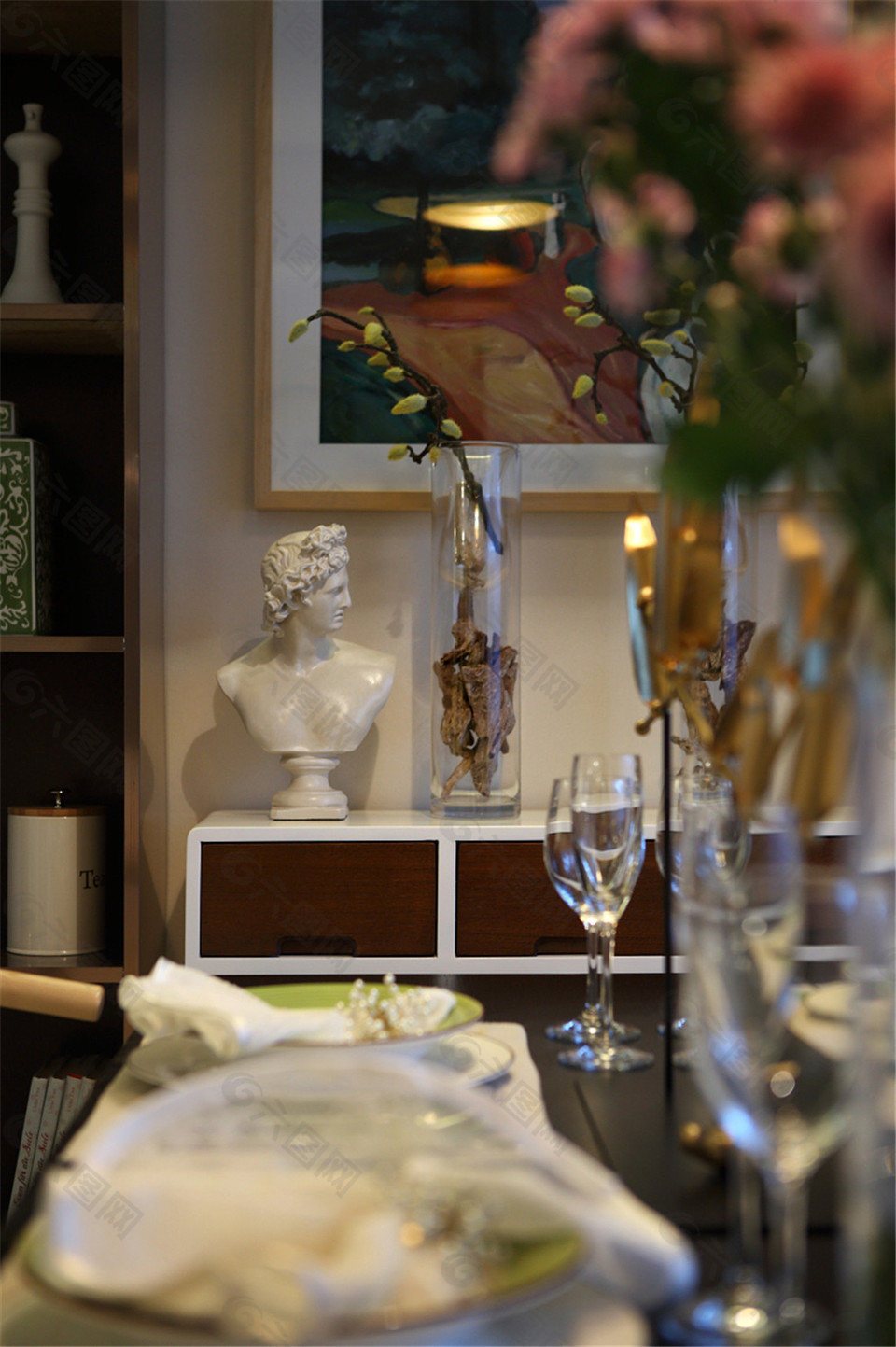 北欧简约餐厅装修效果图