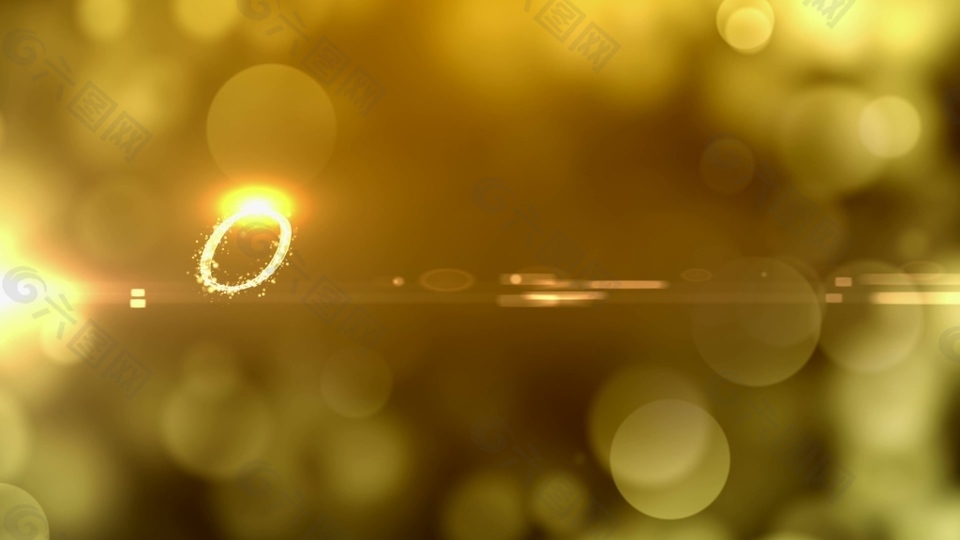 金色光斑元素视频背景