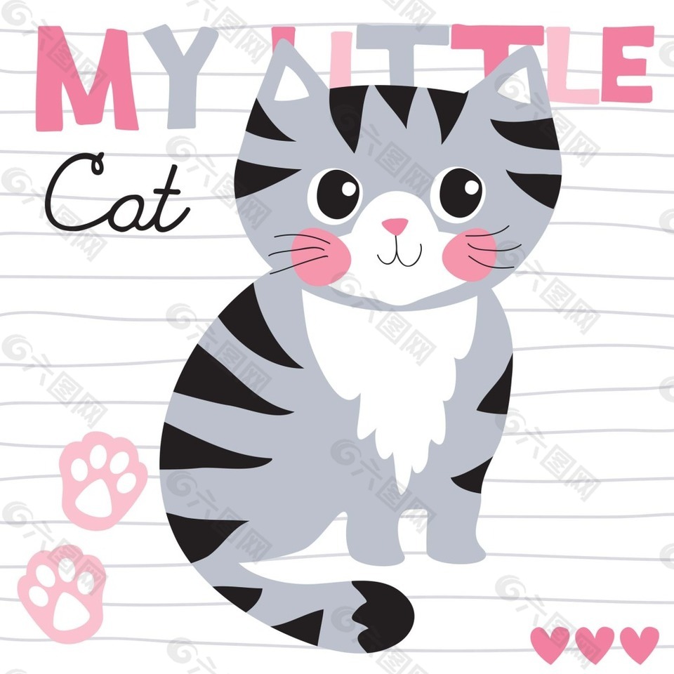 卡通动物矢量素材