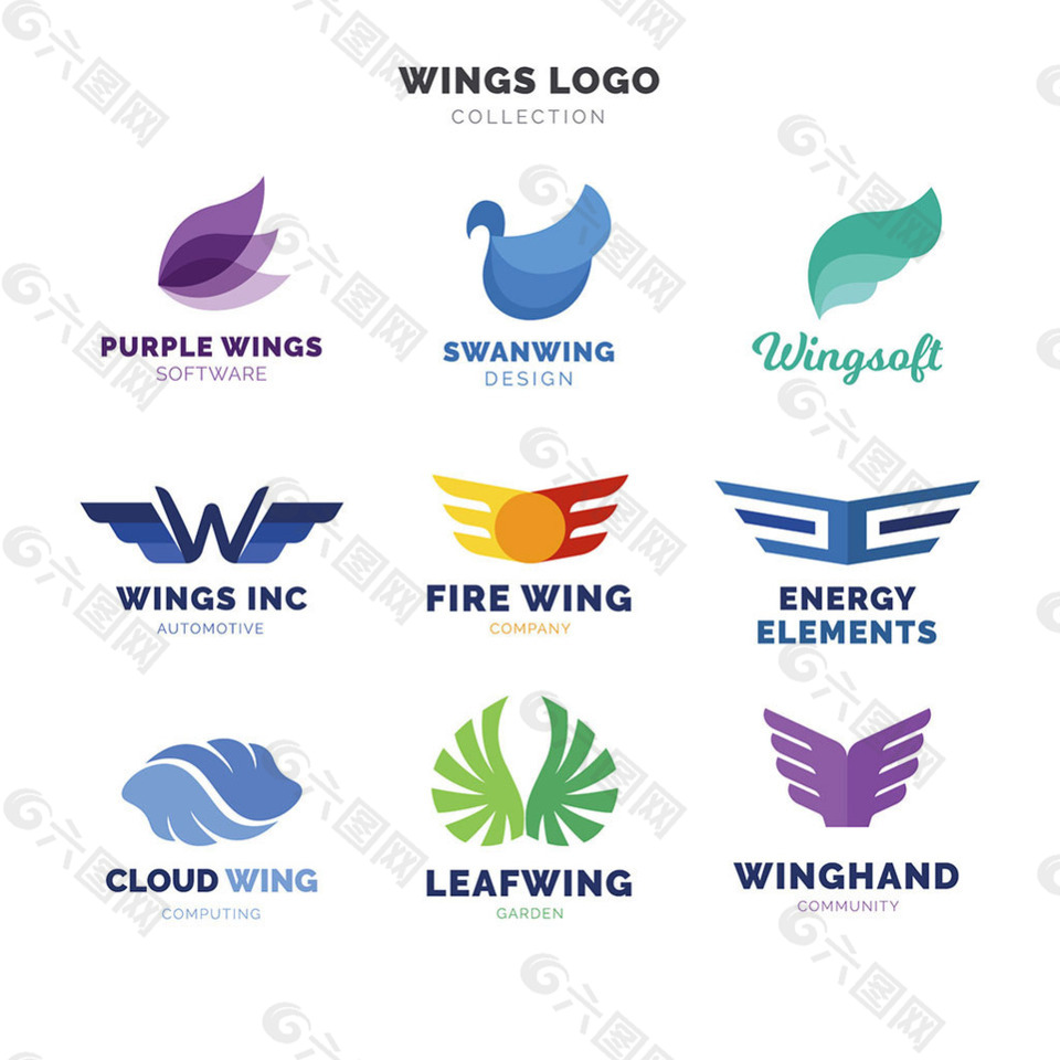 logo翅膀的象征意义图片