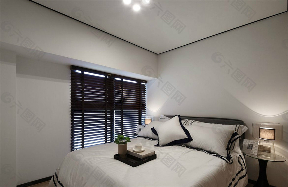 简约卧室大床设计图