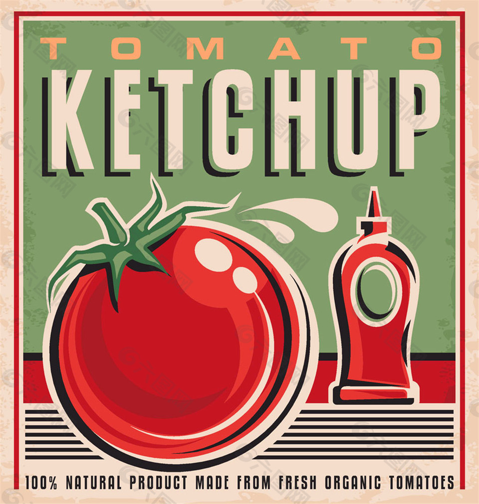 西红柿标签设计图片