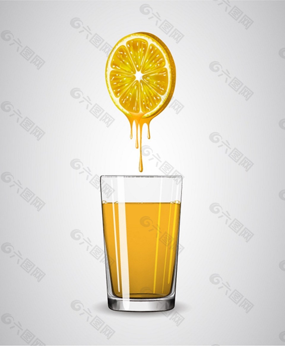 简约橙子汁背景图