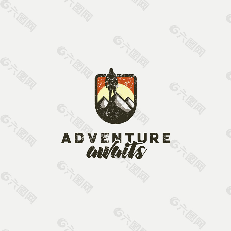 创意冒险主题标志logo设计