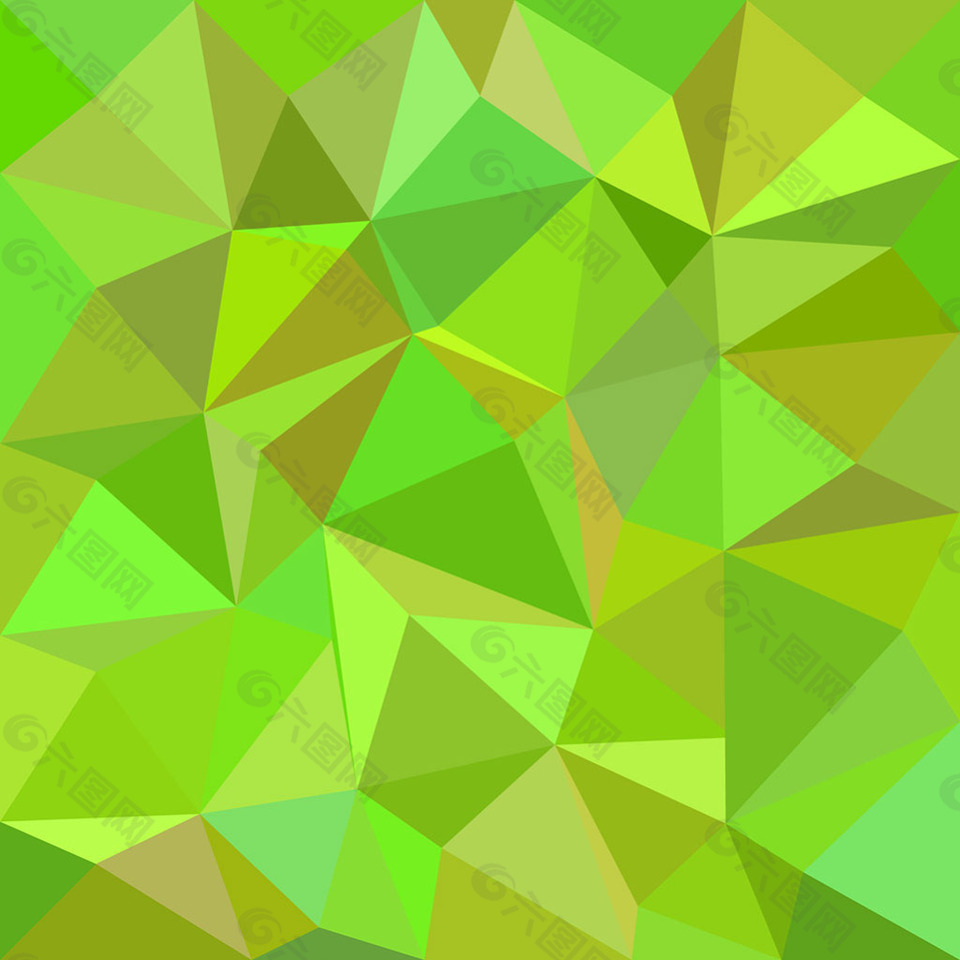 绿色马赛克多边形图案背景