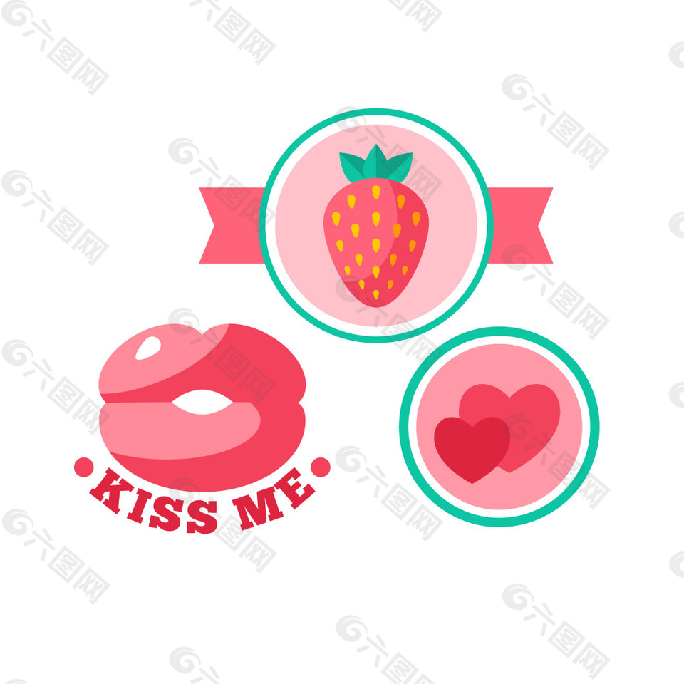 草莓标签元素
