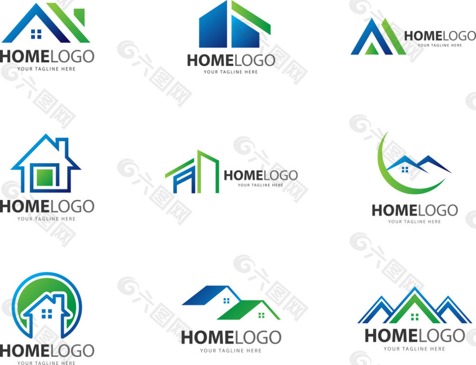 创意房地产企业Logo