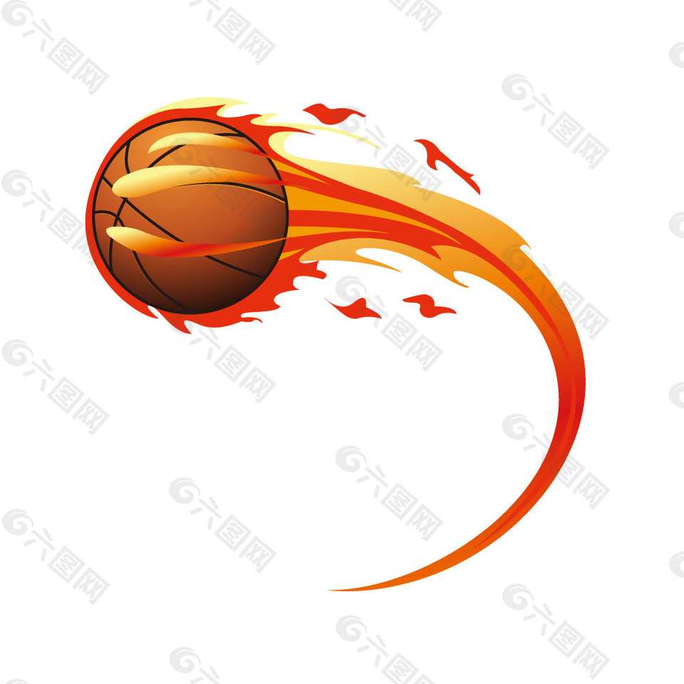 火焰篮球元素