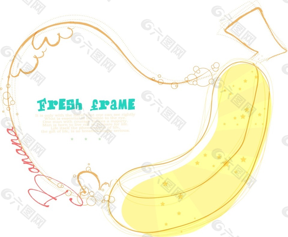 卡通香蕉水果素材设计