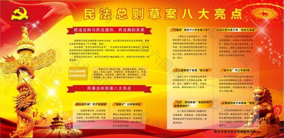 征地办-民法宣传栏展板