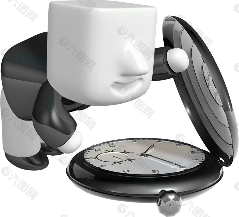 3D立体PNG小人元素