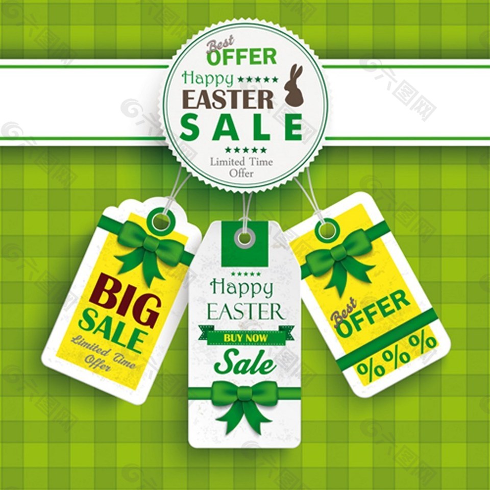 绿色促销标签