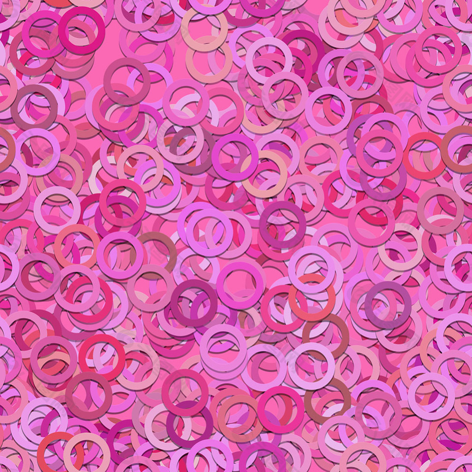 抽象粉红色圆圈叠加背景