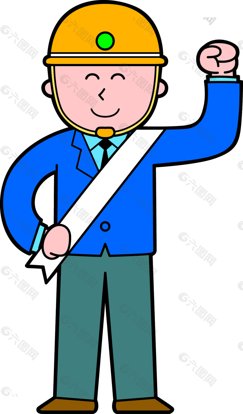 卡通邮递员人物设计