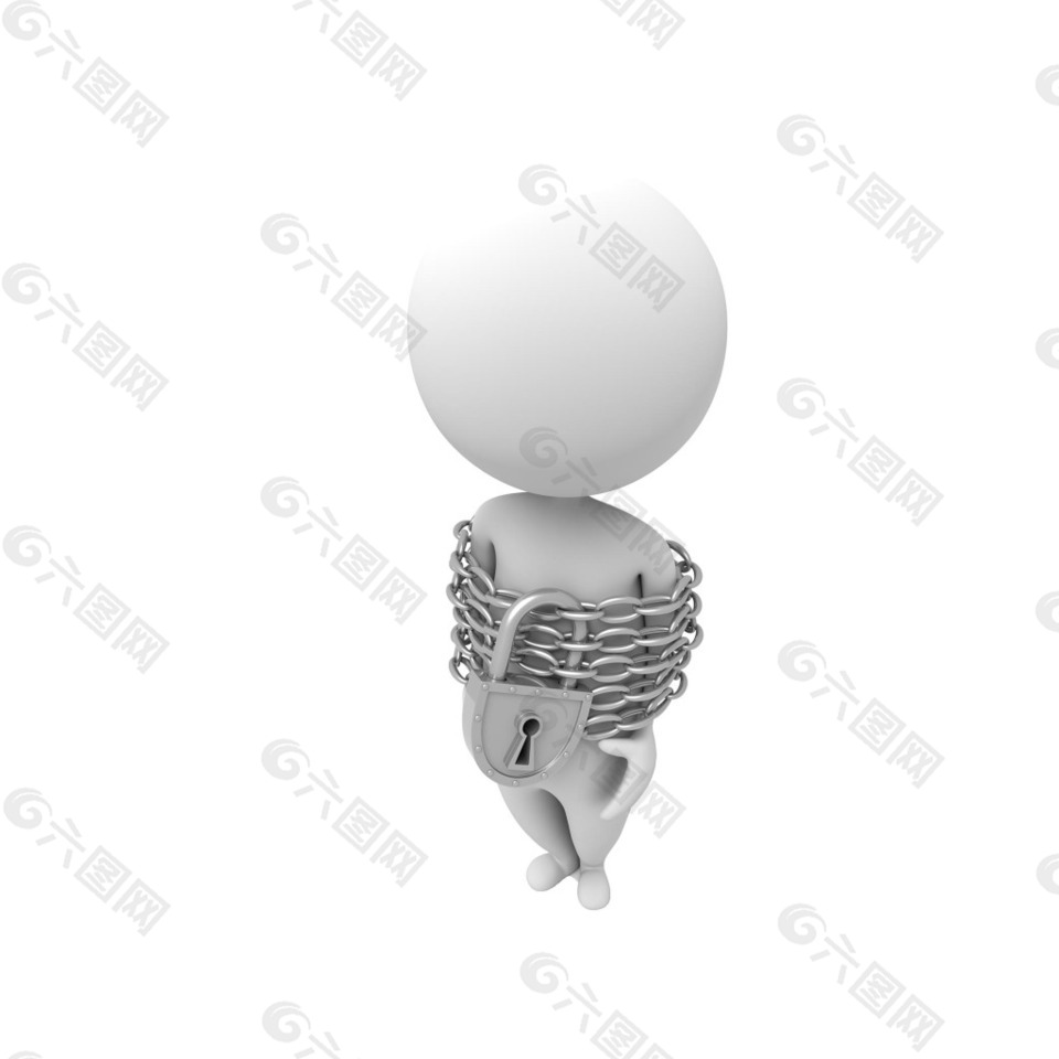 卡通3D小人元素