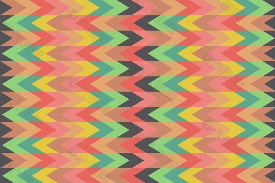 彩色之字形背景图片