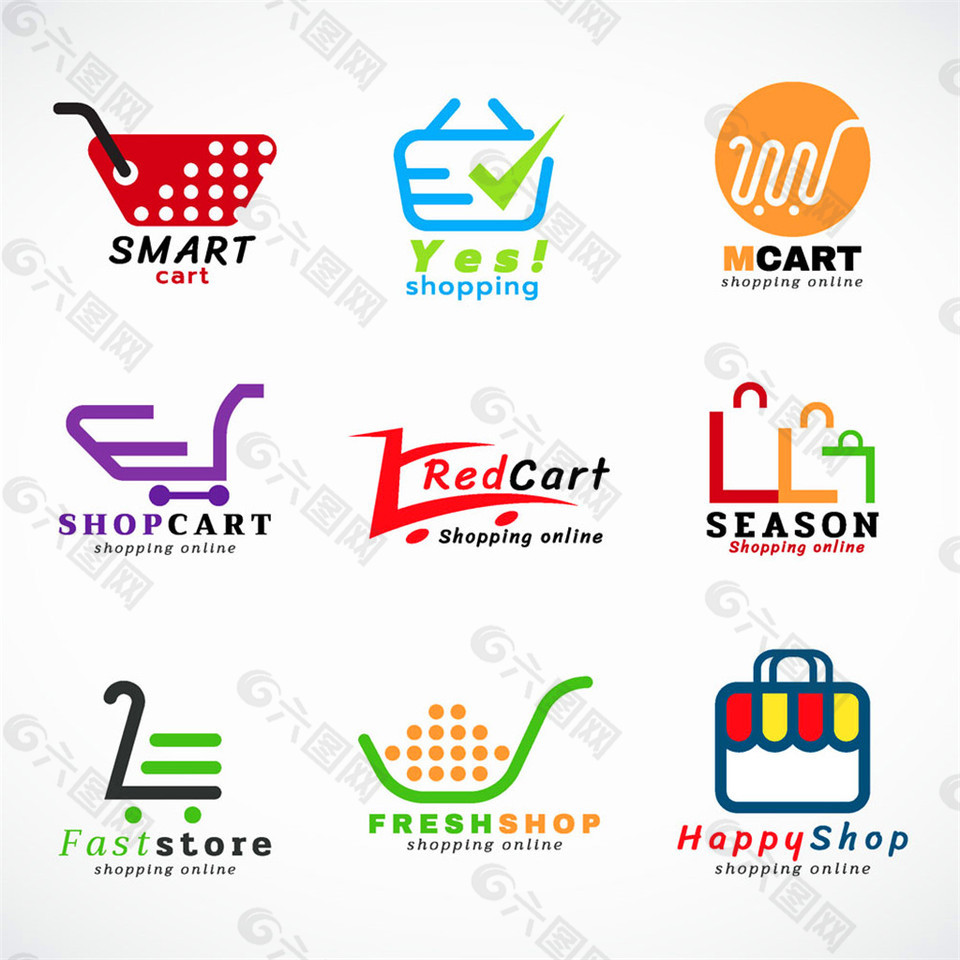 购物车标志设计图片