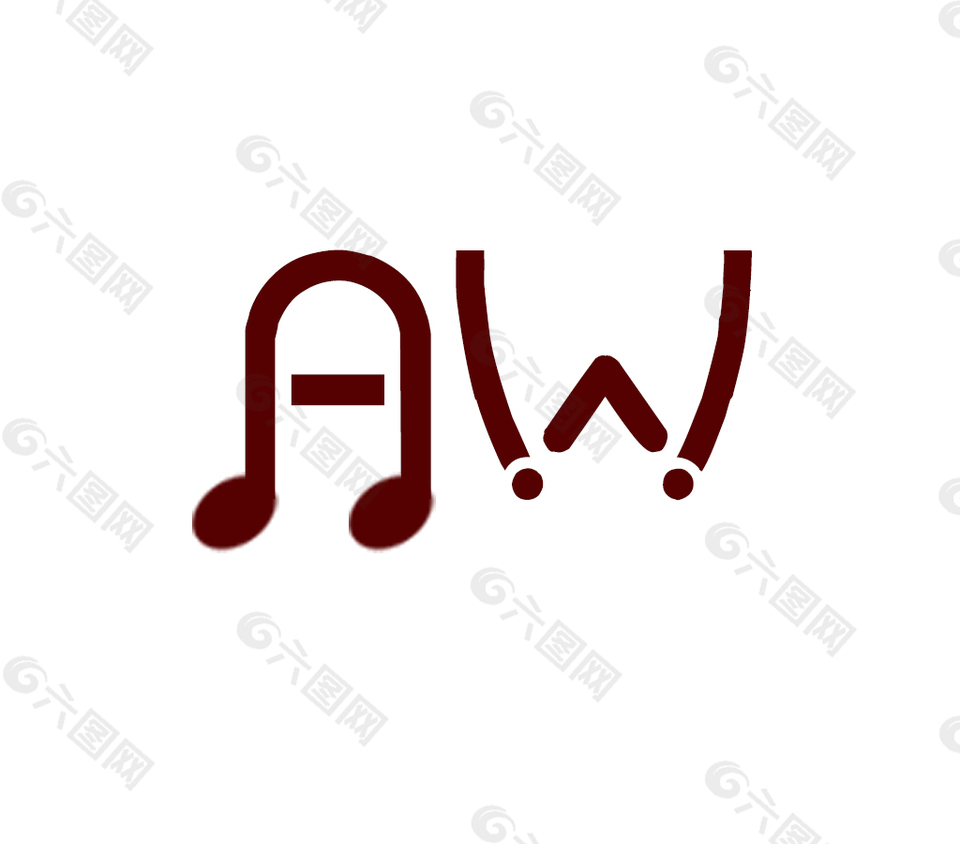 Aw音响logo平面广告素材免费下载 图片编号 六图网
