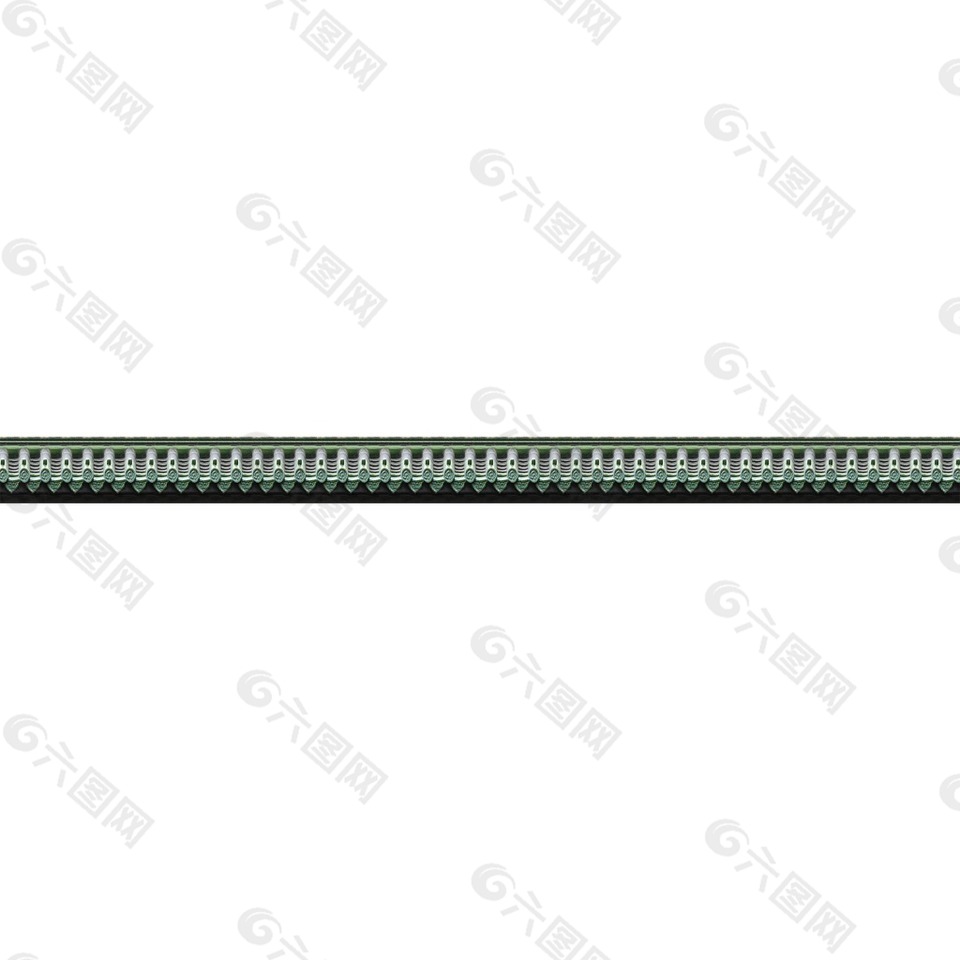 手绘绿色纹理元素