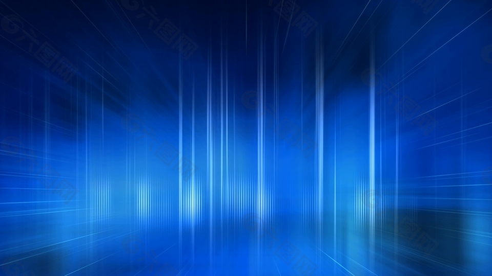 蓝色科技光线线条抽象视频背景