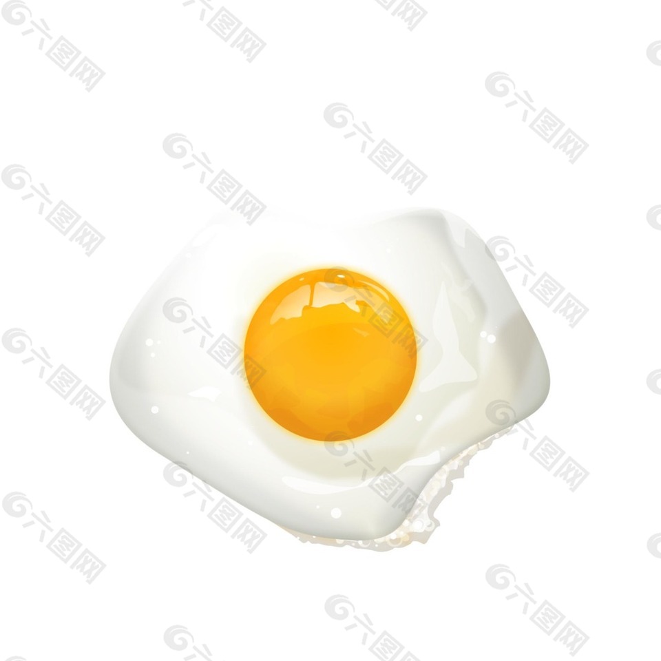 蛋黄煎鸡蛋元素