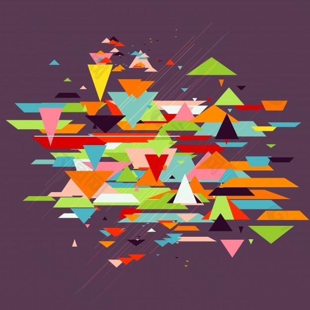 抽象背景与三角形设计