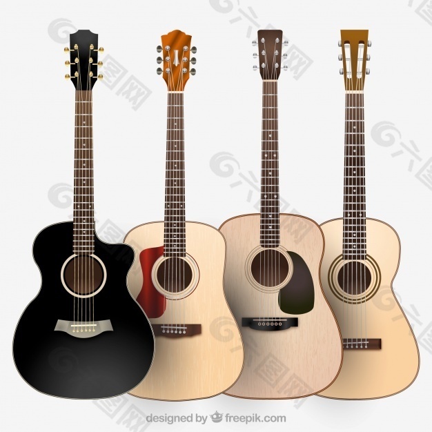 各种类型的吉他