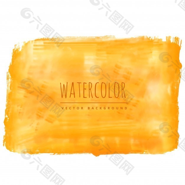 橙色水彩背景