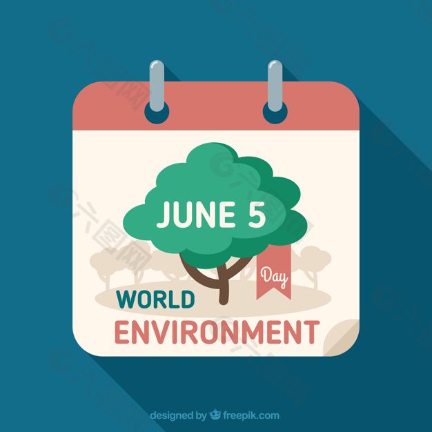 日历背景与世界环境日