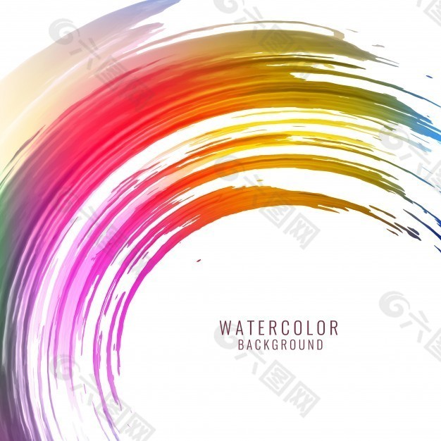 现代丰富多彩的waterclor染色背景