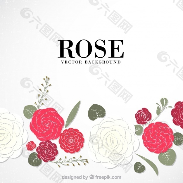 玫瑰装饰背景