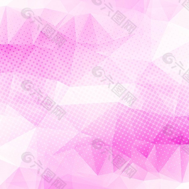 粉红色的多边形背景