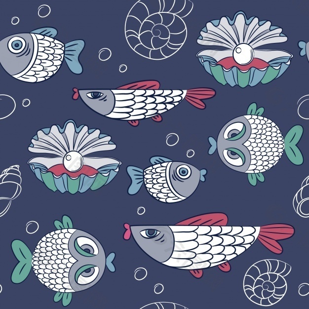 鱼的图案设计