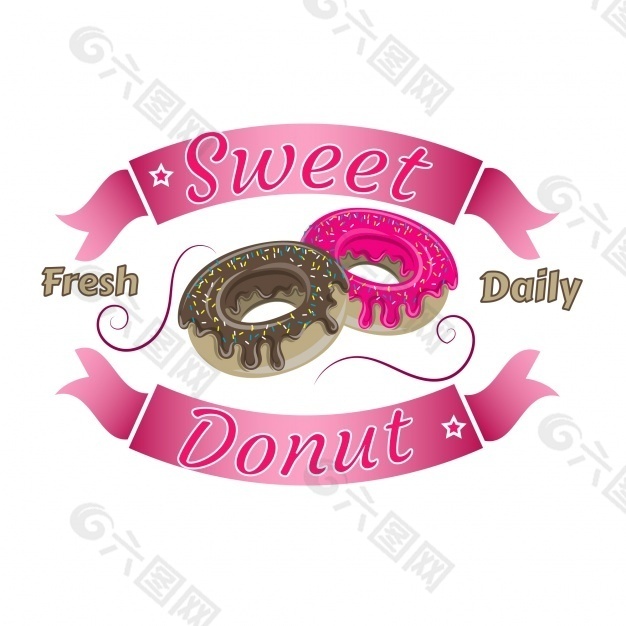 甜甜圈的背景设计