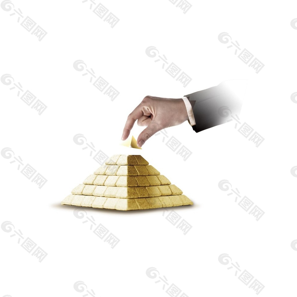 3D金字塔顶尖元素