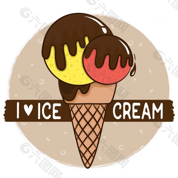 冰淇淋背景设计