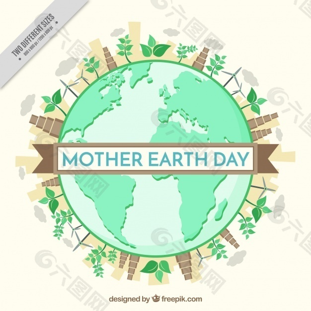 地球母亲日背景