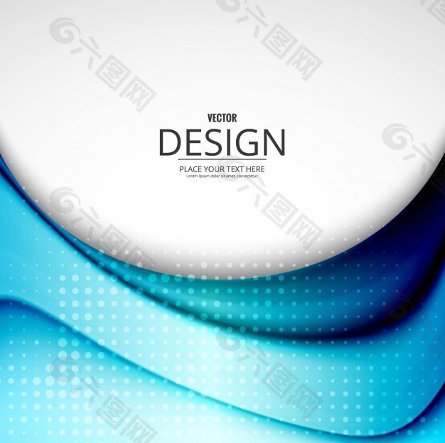 波浪形点状背景