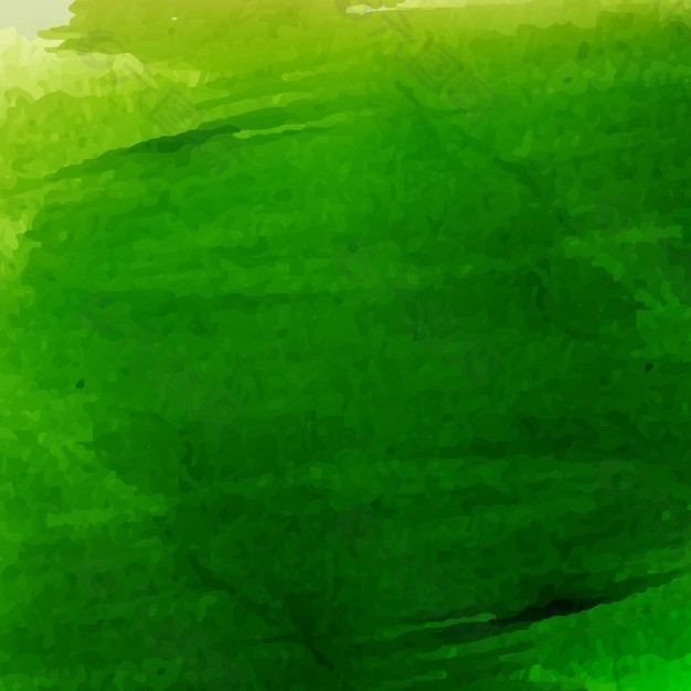 与水彩画的艺术背景，绿色