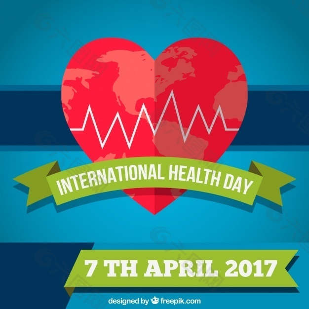世界卫生日背景与心脏