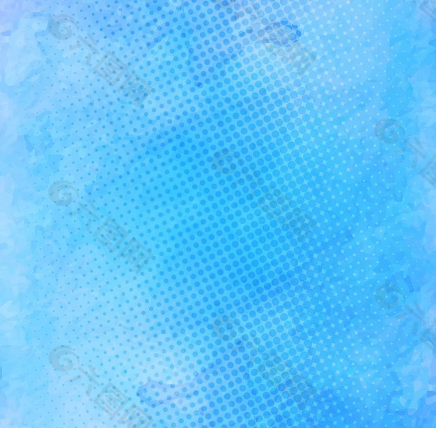 水彩污渍纹理，蓝色