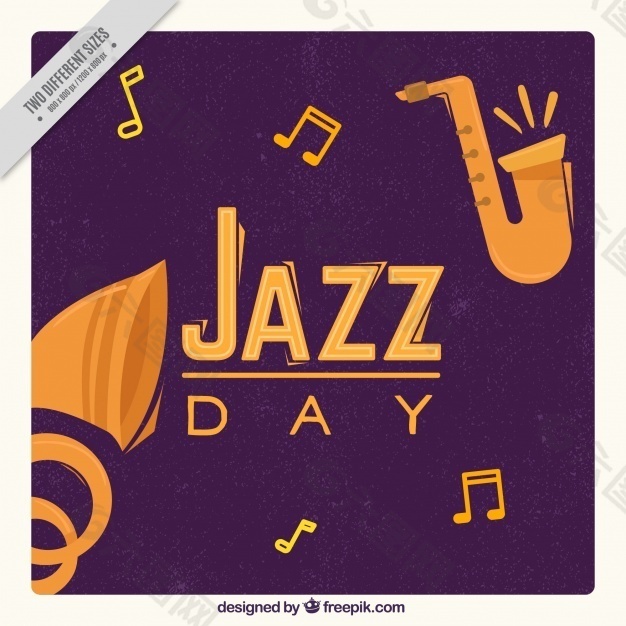 爵士乐背景与古典风格的音乐和萨克斯管