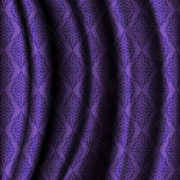 紫色布底饰