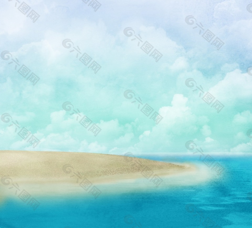 海滩背景图片素材