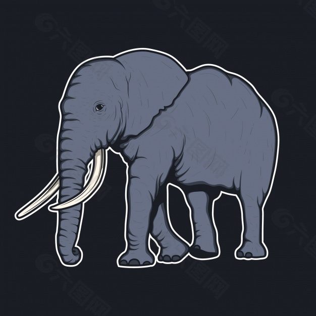 大象的背景设计