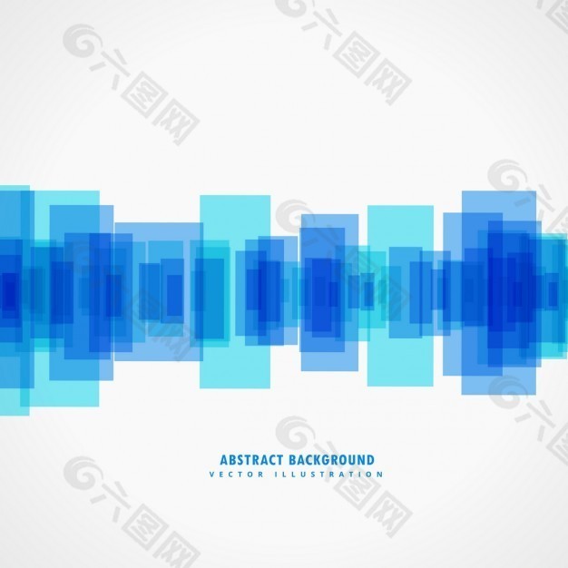 几何抽象背景，蓝色