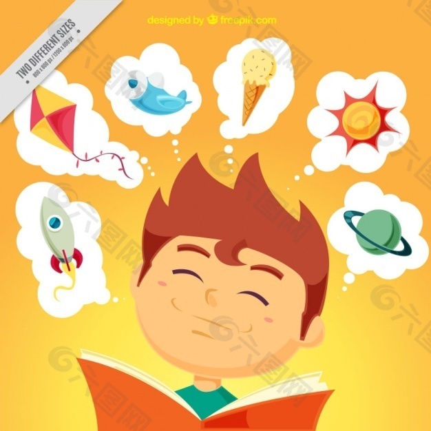 快乐儿童阅读背景